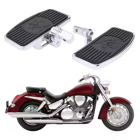 Motorcycle Front Driver Foot Pegs Floorboards Footboard For Yamaha Vstar 650 400 1998-2019 Universal