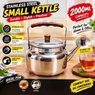 2000ML Stainless Steel Small Kettle / Small Tea Pot 2L Steel Tea Pot Small Kettle Steel