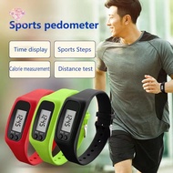 BTYB> LED Pedometer Bracelet Step Counter Watch 12/24H Time Display Step Counter Watch Silicone Step