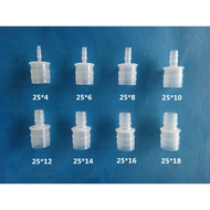 25mm to 4mm Plastic Variable Diameter Straight Joint 3cm to 4 Points Straight Pagoda 3cm to 10mm Hos