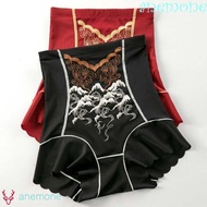ANEMONE Slimming Underpants, Embroidery Flower Waist Trainer Women Butt Lifter Briefs, Casual Belly 
