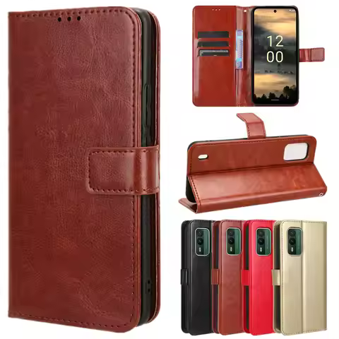 Leather Flip Case For Nokia XR21 XR20 X30 X20 X10 Cover Wallet Card Slots Kickstand Coque Fundas Cap