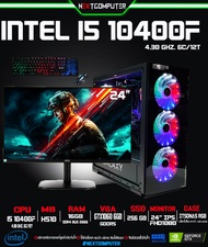 ครบชุุดพร้อมใช้ Play game stream INTEL I5 10400F / RAM 16G / MONITOR 24 นิ้ว / GTX1060 6GB / เมาส์คีบอร์ด