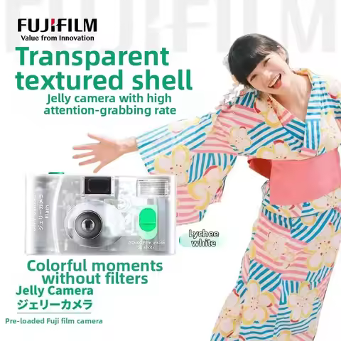 Fujifilm Jelly Camera Oxygen Camera Disposable Camera Transparent Film Camera C400 135 Film Camera T