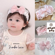 JUMBO LACE BANDANA (BC1) - baby Girl Headband