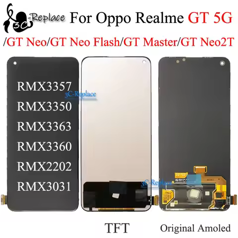 Amoled / TFT 6.43 inch For OPPO Realme GT 5G GT Neo Master Neo Flash Neo2T LCD Display Touch Screen 