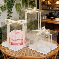 [🇸🇬] (6 - 18 inch) Transparent Cake Box Gift Box Wedding Cake Boxes Tall High Cake Box