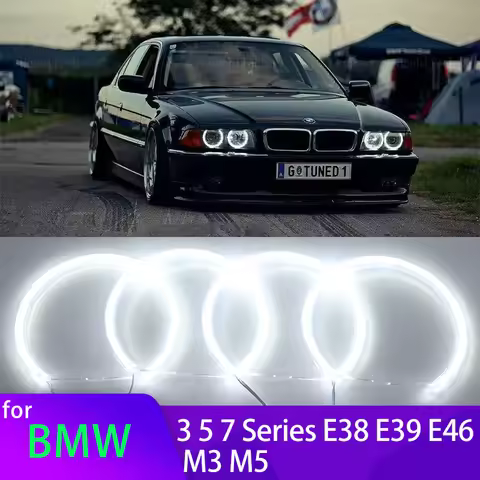Ring Angel Eyes SMD LED White for BMW 3 5 7 Series E36 E46 E39 E38 730iL 735i 320i 530i 540i Car Acc