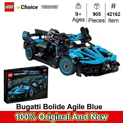 Lego-42162 Bugatti Bolide Agile Blue Construction for Racing Car, Technical, Bugatti, Agile, Sports 