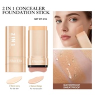 Ellen Ella Flawless Makeup Base Concealer Foundation Stick Sweatproof Long Lasting 22g