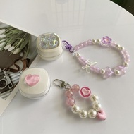 ins Love keychain case For Redmi Buds 6 Play Case soft Clear silicone Protect Earphone Case Redmi Bu