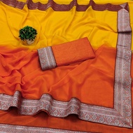 TWO TONE SAREE GEORGETTE SAREE