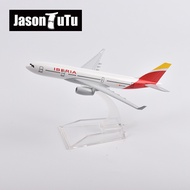 JASON TUTU 16cm Iberia Airlines Airbus A330 Airplane Model Plane Model Aircraft Diecast Metal 1/400 