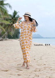 Chanda dress เดรสยาวผ้าพิมพ์อินเดียทรงหลวม