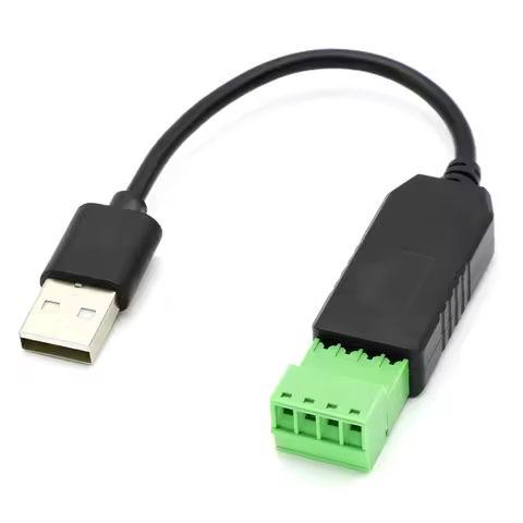 1Pcs RS485 To USB 485 Converter Adapter Support Win7 XP WIN98 WIN2000 WINXP WIN7 WIN10 VISTA