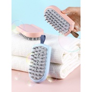 Home Shampoo Cleaning Silicone Brush Household Bathroom Shampoo Hair Care Massage Handy Tool Hangable Shampoo Head Brush