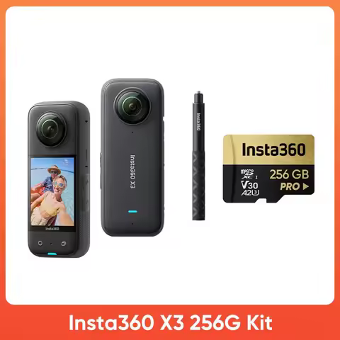 Original Insta360 X3 5.7K Action Camera 360 4K/30 72MP Photo Live Streaming 10m Waterproof Helmet Vi