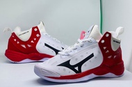 promo sepatu voli mizuno21 wave momentum (merah putih)  mid / sepatu volly mizuno21 momentum pria / 