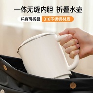 Folding Water Bottle Portable Folding Water Bottle Travel Electric Water Bottle Stainless Steel Wate