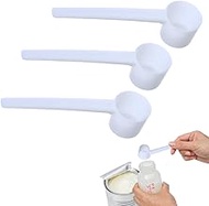 XPEX Pack of 3 5 g Measuring Spoons, Transparent Dosing Spoon with Scale Scales, Measuring Spoon Gra