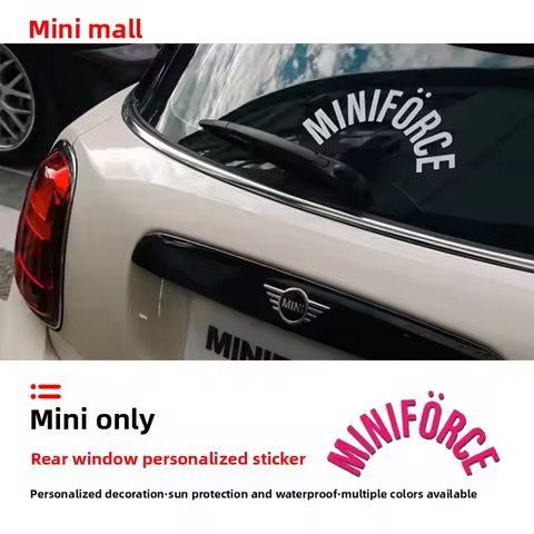 Suitable for BMW mini mini car sticker MINIFORCE arched rear window sticker cooper personalized latt