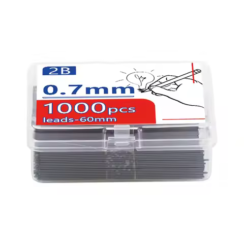 1000Pieces Lead Refills,0.5/0.7mm 2B,Break Resistant Mechanical Pencil Refills Office School Supplie