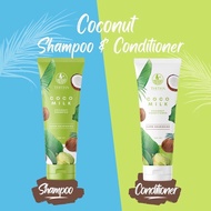 ชุด  แชมพู +ครีมนวด  โคโค่มิลค์ THITHA COCOMILK coco milk shampoo + coco milk conditioner ปริมาณ 250 ml  (แถม coco milk treatment 1 ซอง)