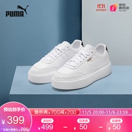 PUMA彪马官方 鞋子女休闲鞋板鞋复古增高厚底潮流运动休闲鞋 OSLO MAJA 374864 白-黑色-01 35.5