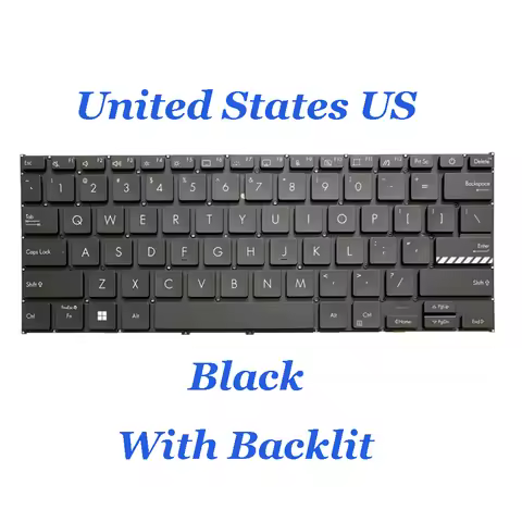 US Keyboard For ASUS VivoBook 14 X1404 X1404ZA X1404VA ASM22F83USJ920 0KNB0-160UUS00 Without Frame B
