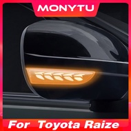 For Toyota Raize LED Dynamic Turn Signal Light Rearview Mirror Indicator Light Exterior Parts Car Modification Accessories (Yellow And Blue Light)