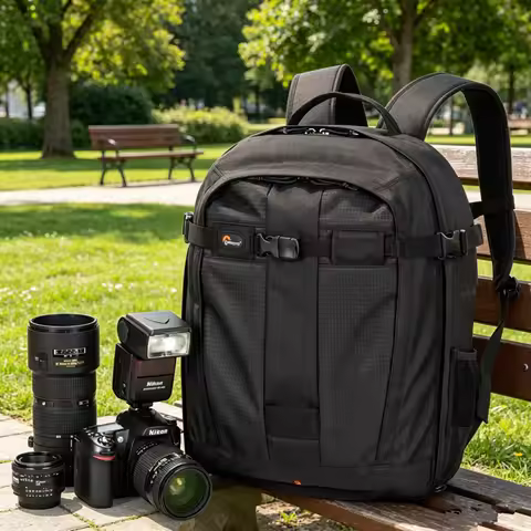 Lowepro Camera Bag Pro Runner 300 AW DSLR Camera Big Capacity Photography Backpack