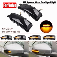 belook ไฟเลี้ยวกระจกมองข้างซ้ายขวาสำหรับ Volvo S40 S60 S80 C30 C70 V50 V70 พร้อมเลนส์ไฟเลี้ยว รุ่นให