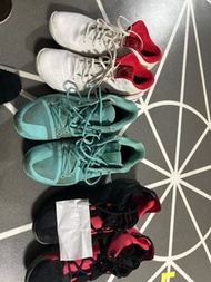 Sell only 1.Dame 6 Black red us12 2.Nike kyrie 3 aqua us11 3.Asics v14 basketball shoes us12 新舊如圖，無盒無單，任驗，想補圖PM Each $200