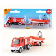 Siku 1636 Fire Engine+Boat Die Cast Vehicle with Blister Pack