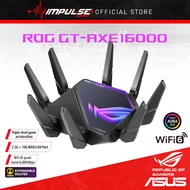 ASUS ROG Rapture GT-AXE16000 Quad-band WiFi 6E 802.11ax Gaming Router 6GHz Band 10G WAN LAN Port, Ex