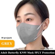 ZOCN 50PCS KN95 Mask 5D 5ply Protective Reusable Unobstructed Breathing White 5 Layers KF94 Mask Bla