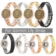 Stainless Steel Watch Strap For Garmin Lily Strap Metal Watch Band For Garmin Lily Wristwatch Strap Bracelet Belt With Installation Tool for Garmin Lily SmartWatch Accessory