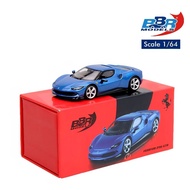 BBR MODELS BBRFER64004 Ferrari 296 GTB Blu Corsa