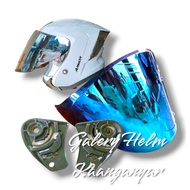 (TM1) Flat Visor Glass JS Armor plus Mount Ratchet for All Jitsu Armor Glass Variants