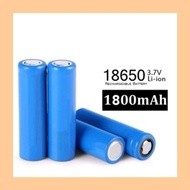 [Ready Stock] HICOOK Rechargeable Li-Ion 18650 Lithium Battery Flat Top Lithium Li-Ion Charge Battery