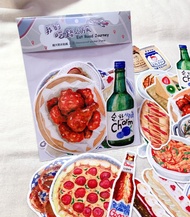 我的吃路之旅 超大防水貼紙 行李箱貼紙 21入