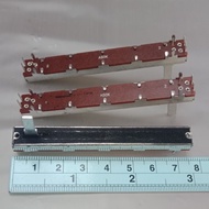 (แพ็ค10ตัว) A50K 6ขา A503 50KA วอลลุ่มสไลต์สเตอริโอ 3-3 ขา ตัวยาว7.5CMสีน้ำตาล VRปรับค่าแบบสไลต์50K 