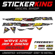 ♞WAVE 125 JRP X DAENG DECALS STICKER (GRAY)