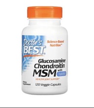 🇺🇸Doctor's Best, 葡萄糖胺 , 氨基葡萄糖軟骨素 MSM，含 OptiMSM，葡萄糖胺 120 粒素食膠囊glucosamine chondroitin with MSM葡萄糖安