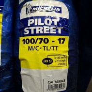 TAYAR MICHELIN PILOT STREET 100/70-17 TUBELESS TYRE