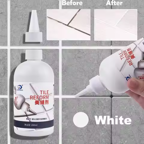 280ML White Tile Grout Repair Agent Seam Beauty Agent Grouting Fill Tile Glue Sealer Repair Porcelai