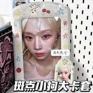 Xiaohongshu Same Style A4 Large Card Holder A4 A4 Aidou Display Storage ins Super Creative Club Niu 