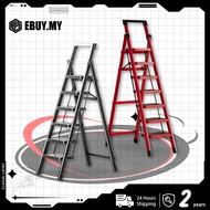 Top tool holder Folding Ladder Indoor Tangga Lipat Heavy Duty Ladder Foldable 3 4 5 6 Step Ladder碳鋼楼