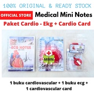 Original Latest Edition Medical Mini Notes - Cardiology + EKG Package / Cardiovascular and EKG Book 