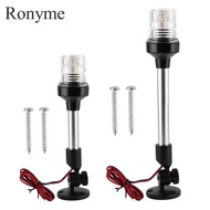 Ronyme White LED Fold Down Boat Stern Light Boat Anchor Light for Pontoon And Fishing Boat